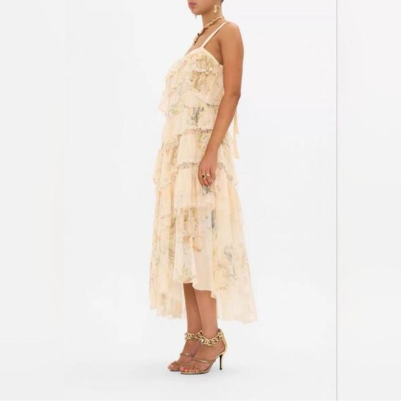 8 NWOT CAMILLA 1200.00 Asymmetric Spliced Lace Dress
Adorned In Antiquity Small - Picture 4 of 6